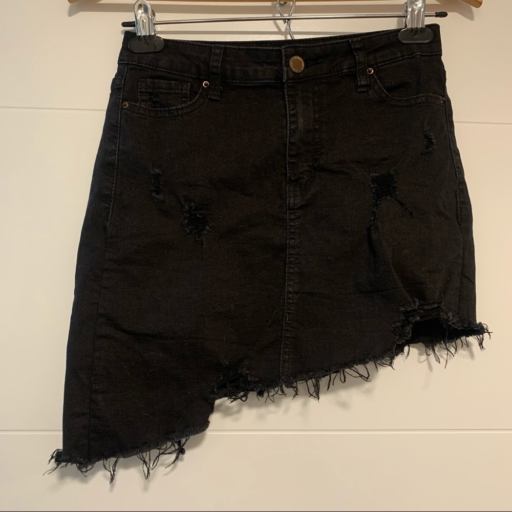 SWS | Denim Distressed Skirt